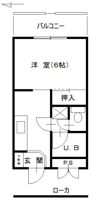 第3ミサワハウス　105号 間取り図